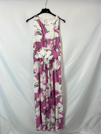 OTHERS. Long pink floral dress Ts