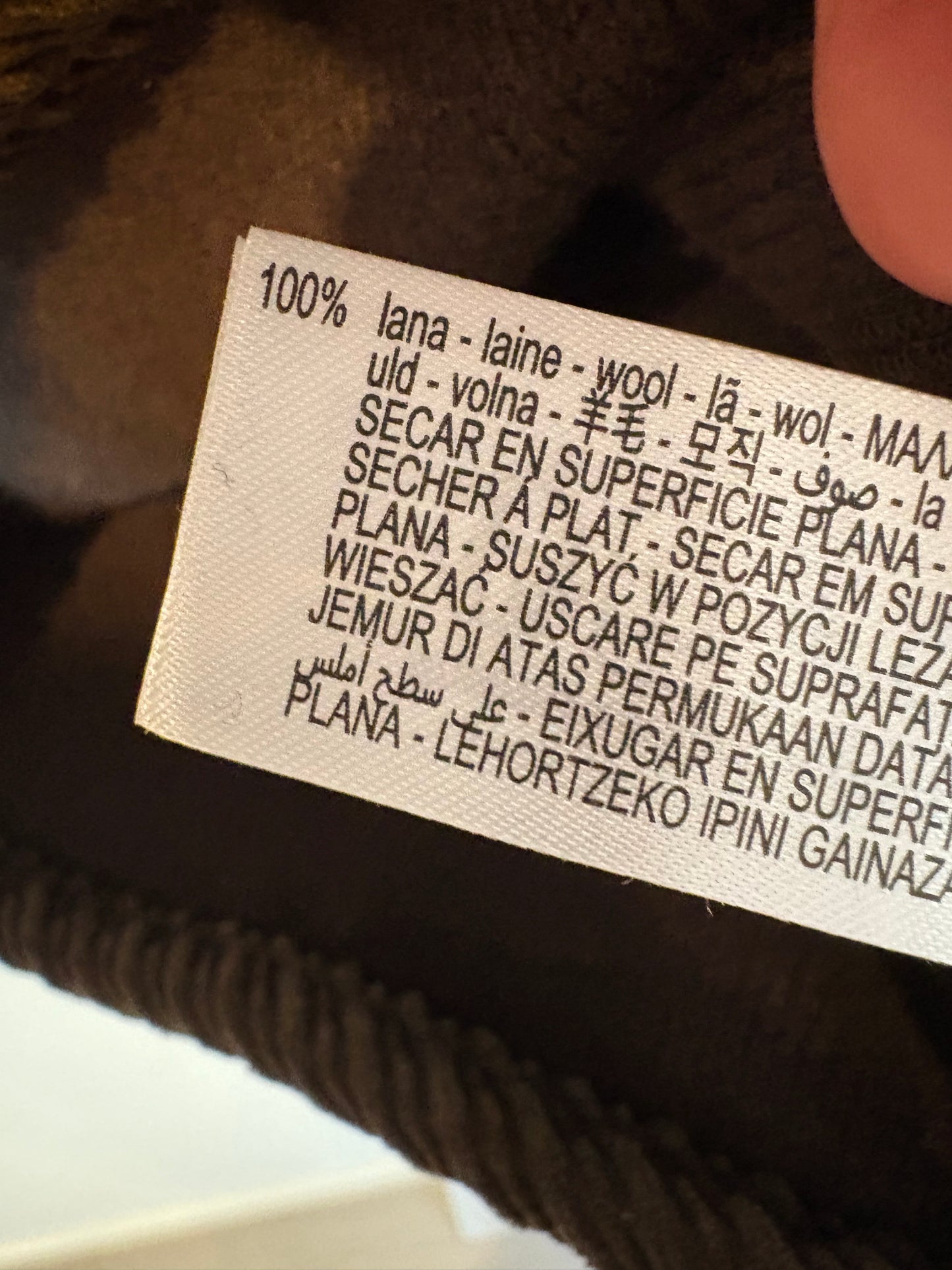 ZARA. Chaqueta marrón 100% lana