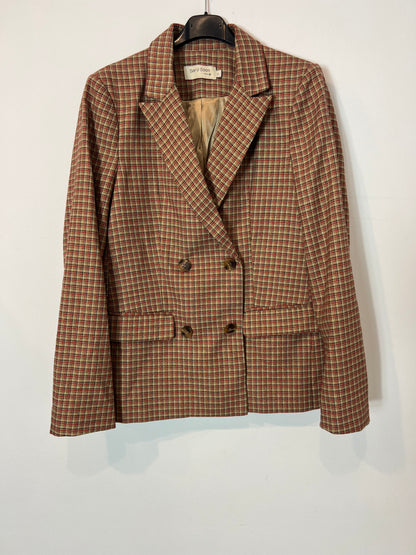 SEE U SOON. Checkered blazer with shiny threads. Size 2 (M)
