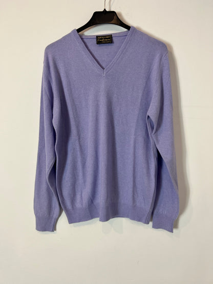 EXCELLENT CASHMERE. Mauve cashmere sweater. TM