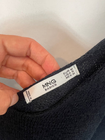 MANGO. Top negro punto T.m