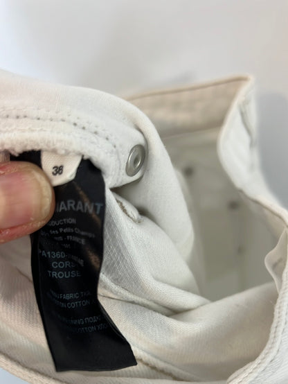 ISABEL MARANTETOILE. White denim trousers, size 36