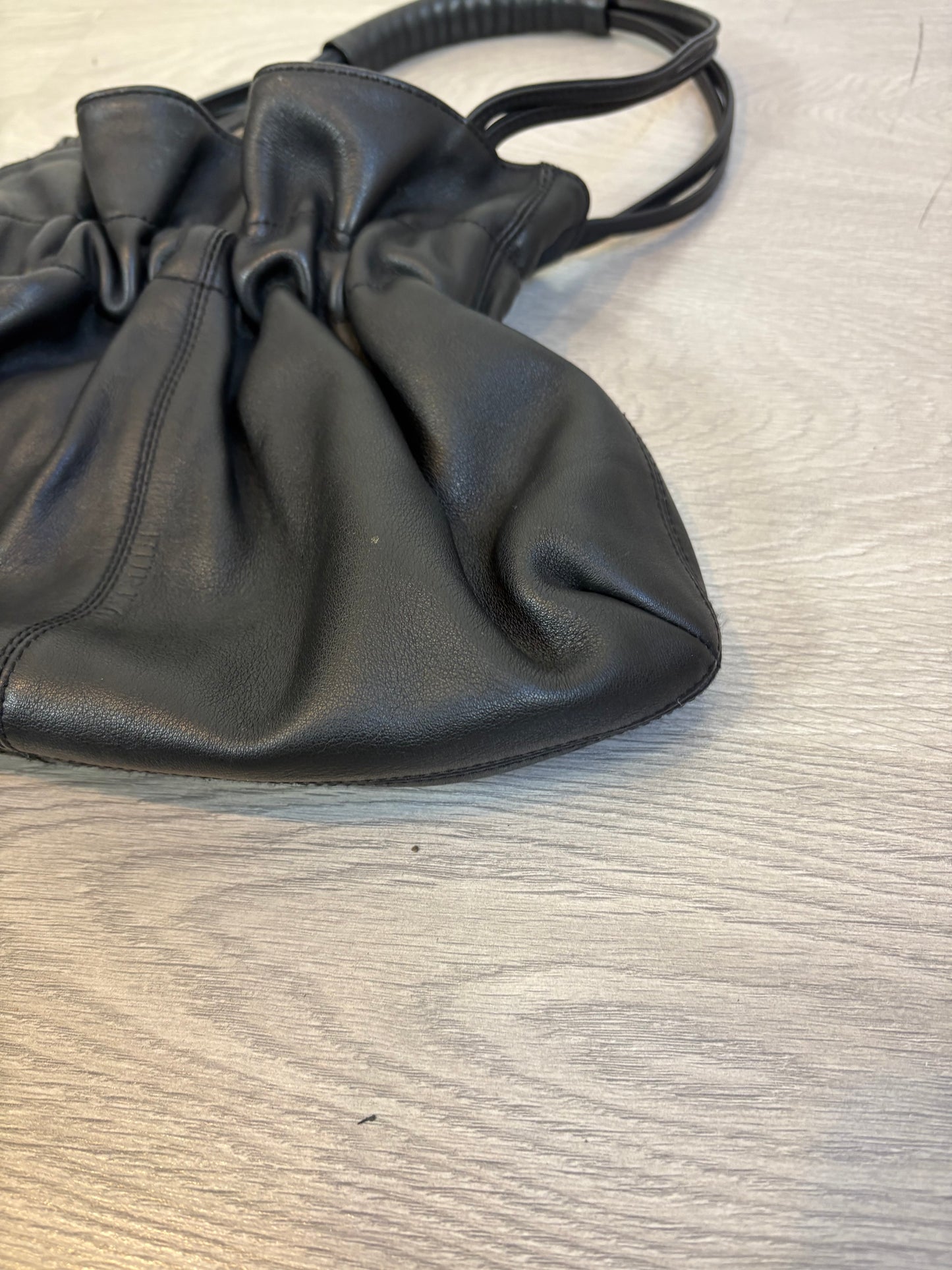 ZARA. Black stretch knit top. TL