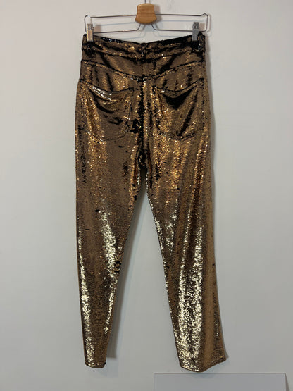 IRO. Pantalón largo lentejuelas T.36