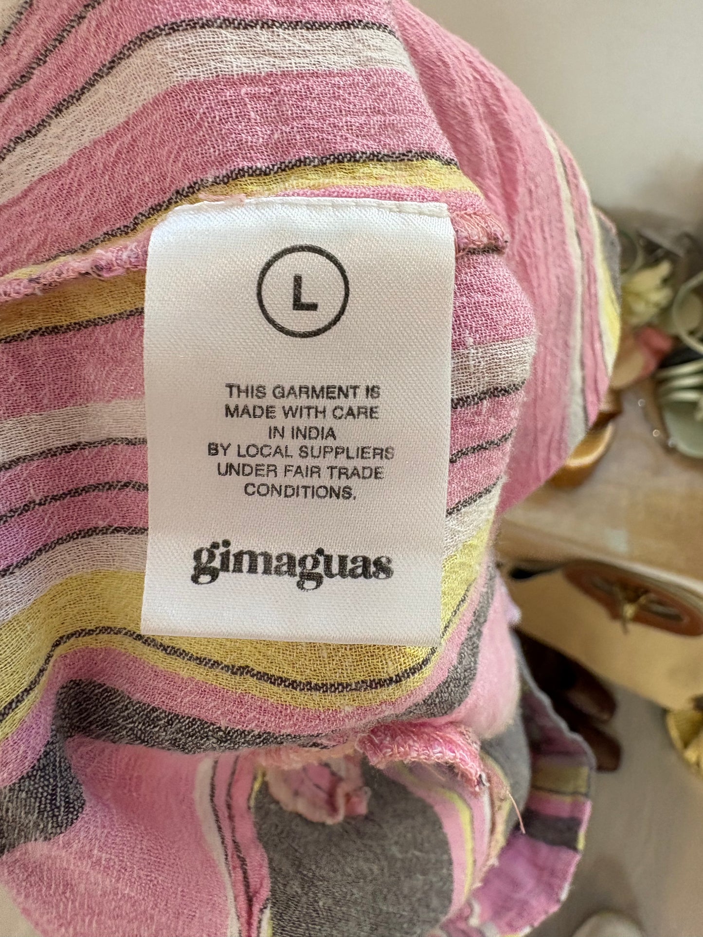 GIMAGUAS. Pantalón algodón rayas