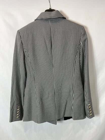 STUDIO F. Blazer pata de gallo botones dorados. T 36