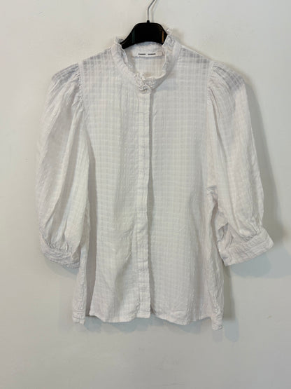 SAMSOE SAMSOE. Blusa blanca textura