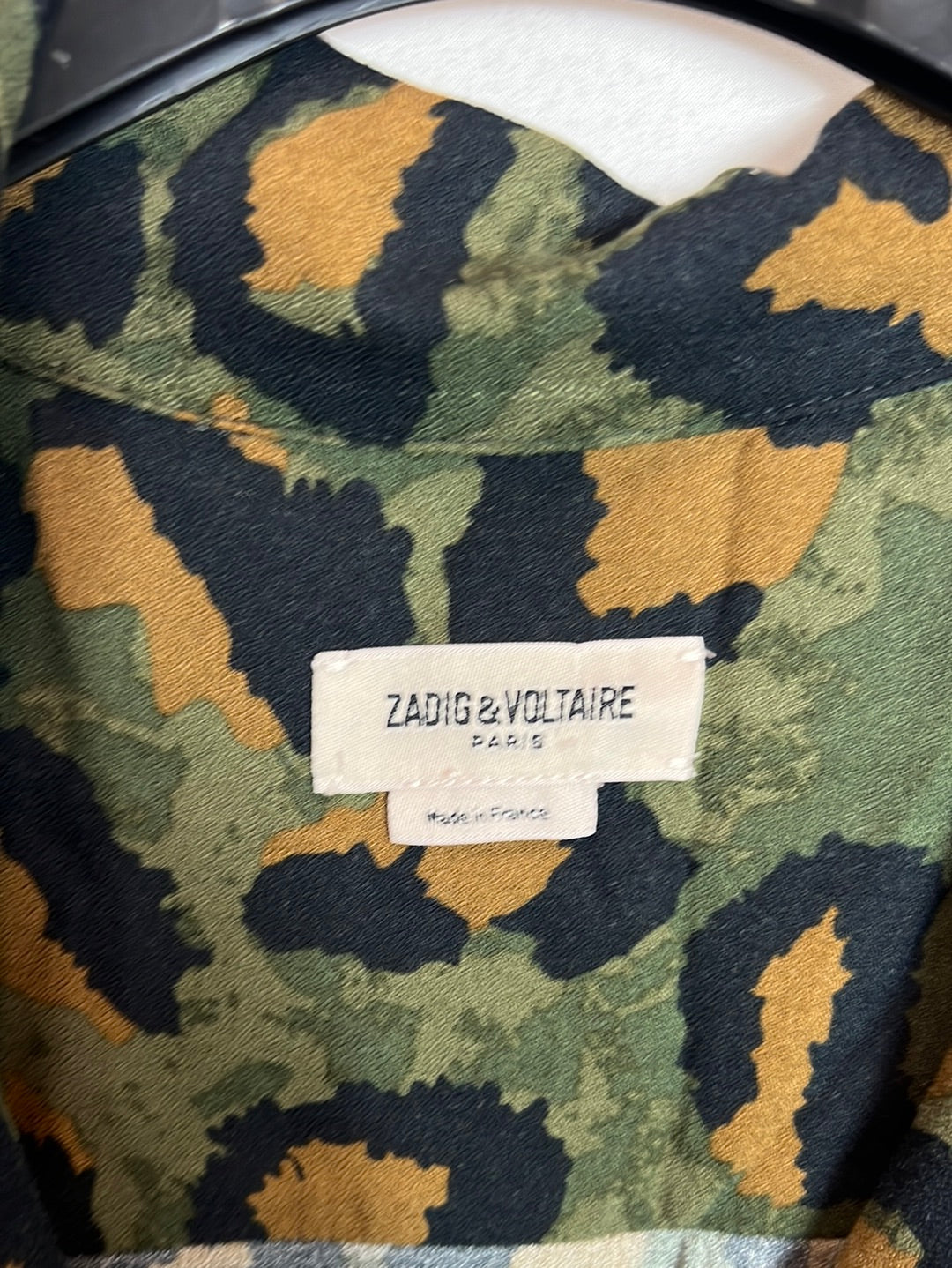 ZADIG&amp;VOLTAIRE. Green print shirt. T.L.
