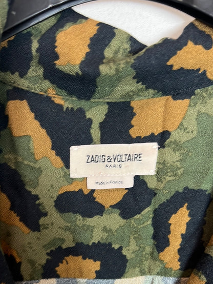ZADIG&amp;VOLTAIRE. Green print shirt. T.L.