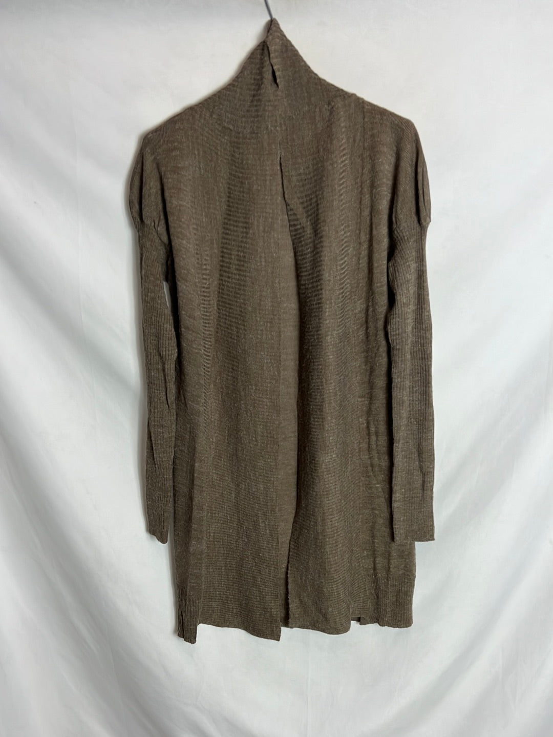 OTHER. Heathered brown cardigan with sleeve detail. Size S/M