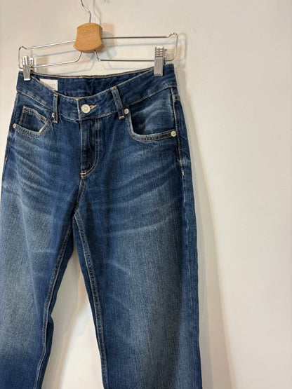ZARA. Denim recto cintura media