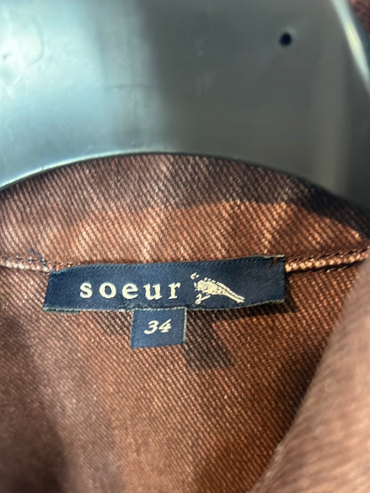 SOEUR. Sobre camisa denim efecto desgastado. T 34