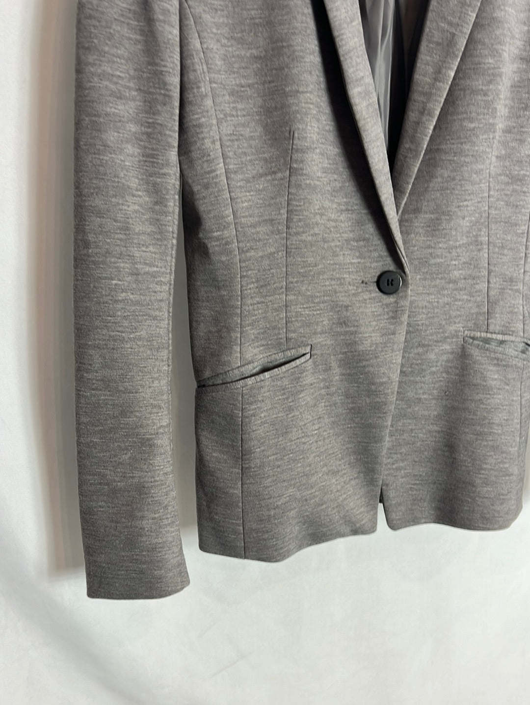 H&amp;M. Heathered grey blazer size 36
