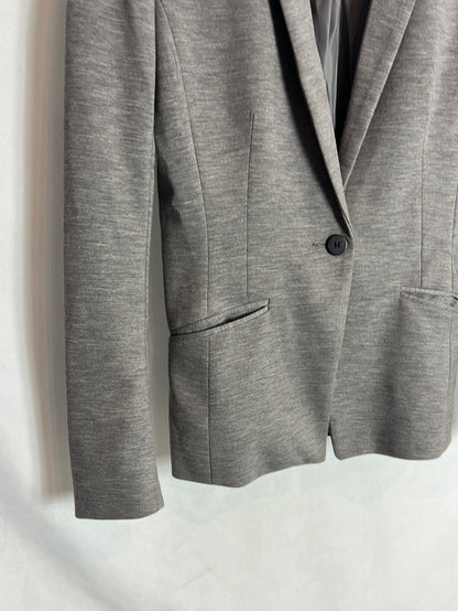 H&amp;M. Heathered grey blazer size 36
