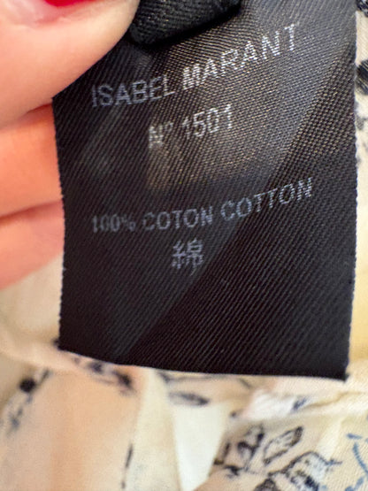 ISABEL MARANT ÉTOILE. Vestido corto estampado bolsillos