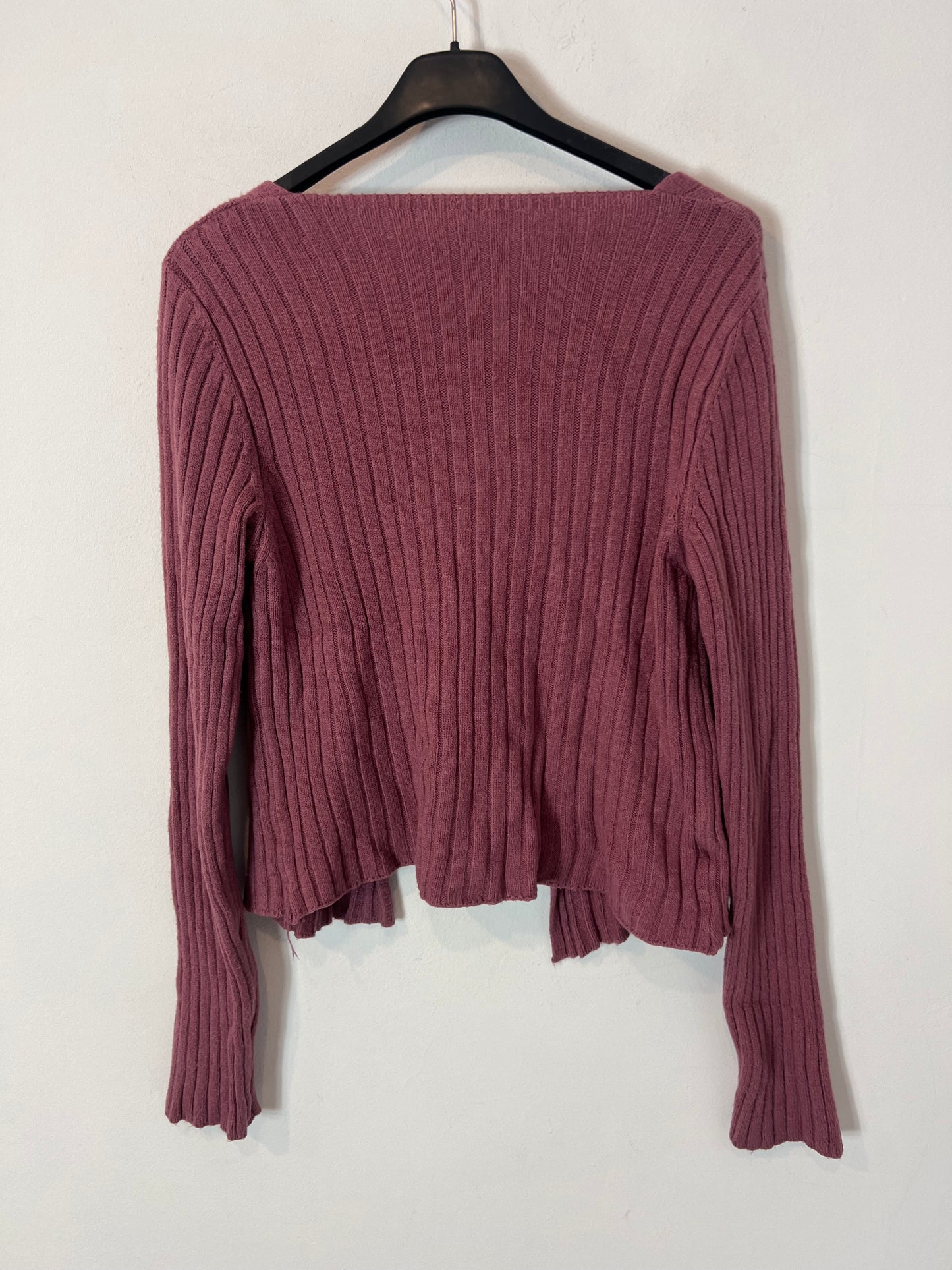 OTRAS. Chaqueta canalé malva. T S/M