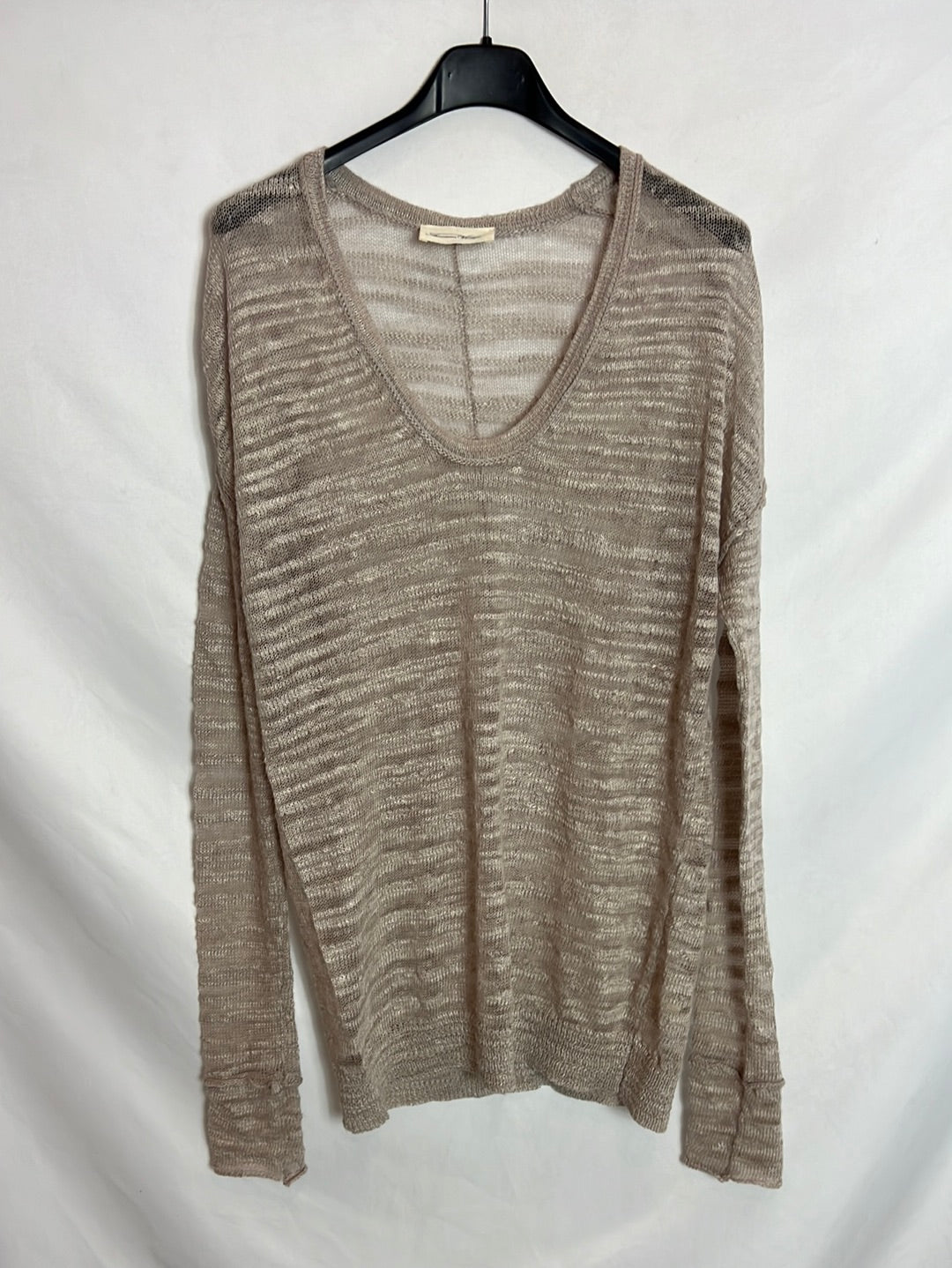 AMERICAN VINTAGE. Beige flecked sweater. TS
