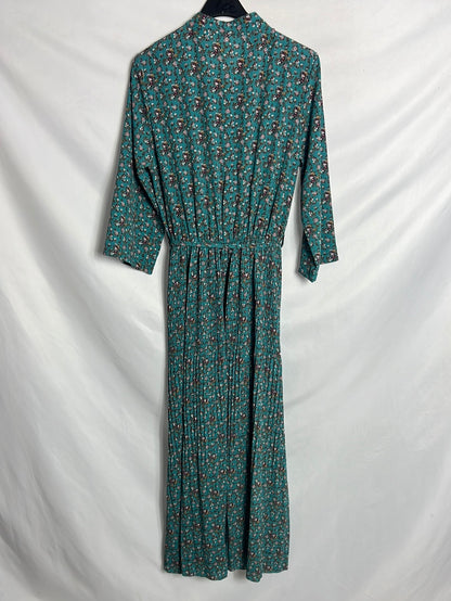 OTHERS. Pleated floral midi dress. TS