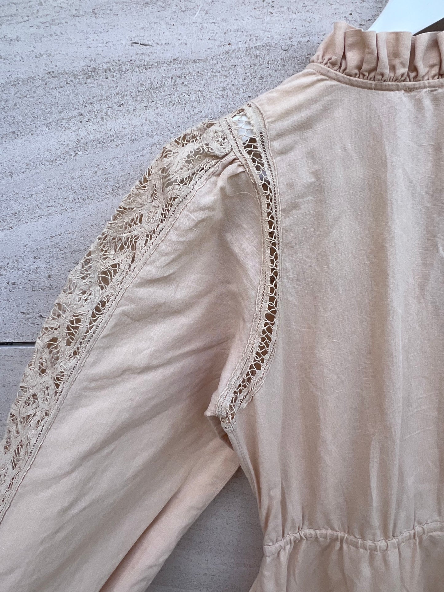 Beige long dress S.36