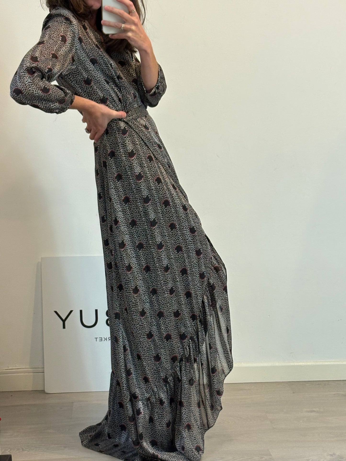 BA&SH. Vestido asimétrico cruzado