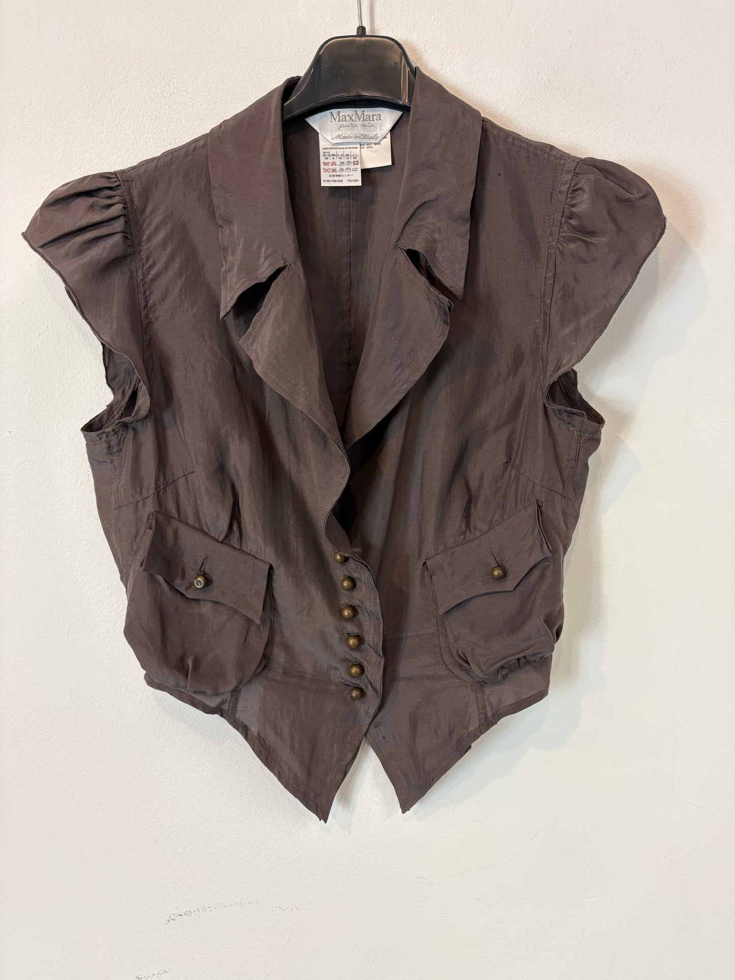 MaxMARA. Top seda vintage