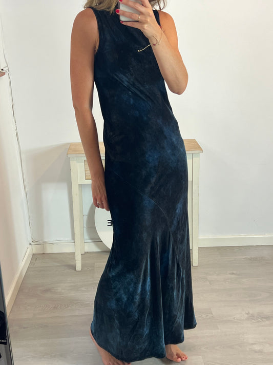 CORTANA. Long velvet dress size 38