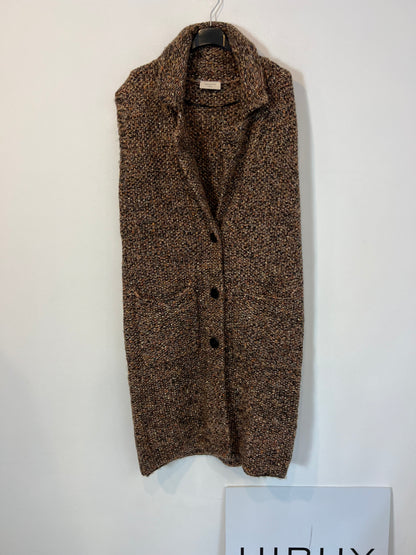 FREE/QUENT. Chaleco punto jaspeado. T M