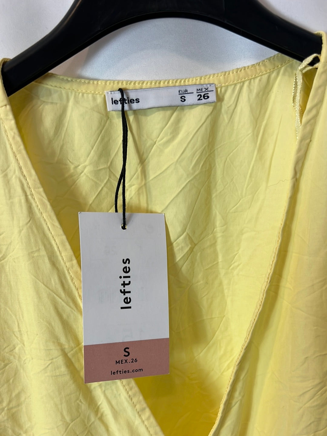 LEFTIES. Yellow Ts wrap dress