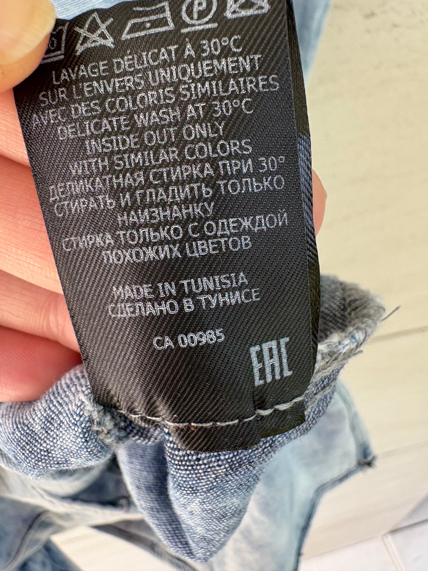 ISABEL MARANT ÉTOILE. Blusa denim volantes. T XS/S