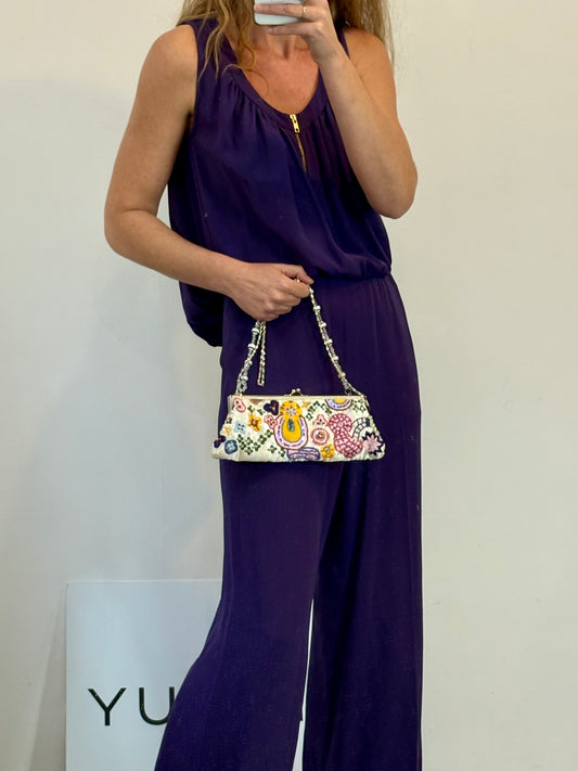 OTRAS. Bolso de mano abalorios colores