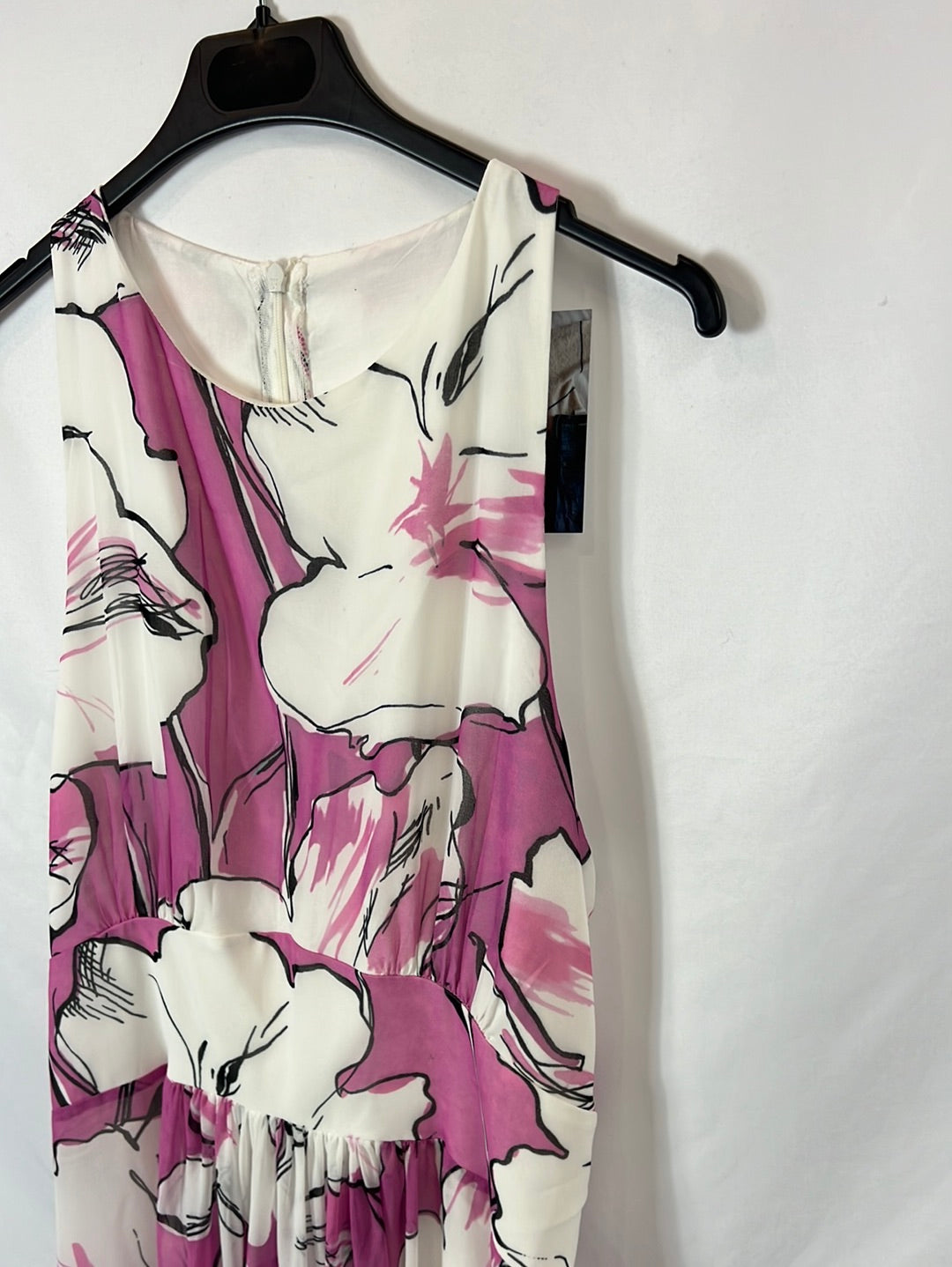 OTHERS. Long pink floral dress Ts