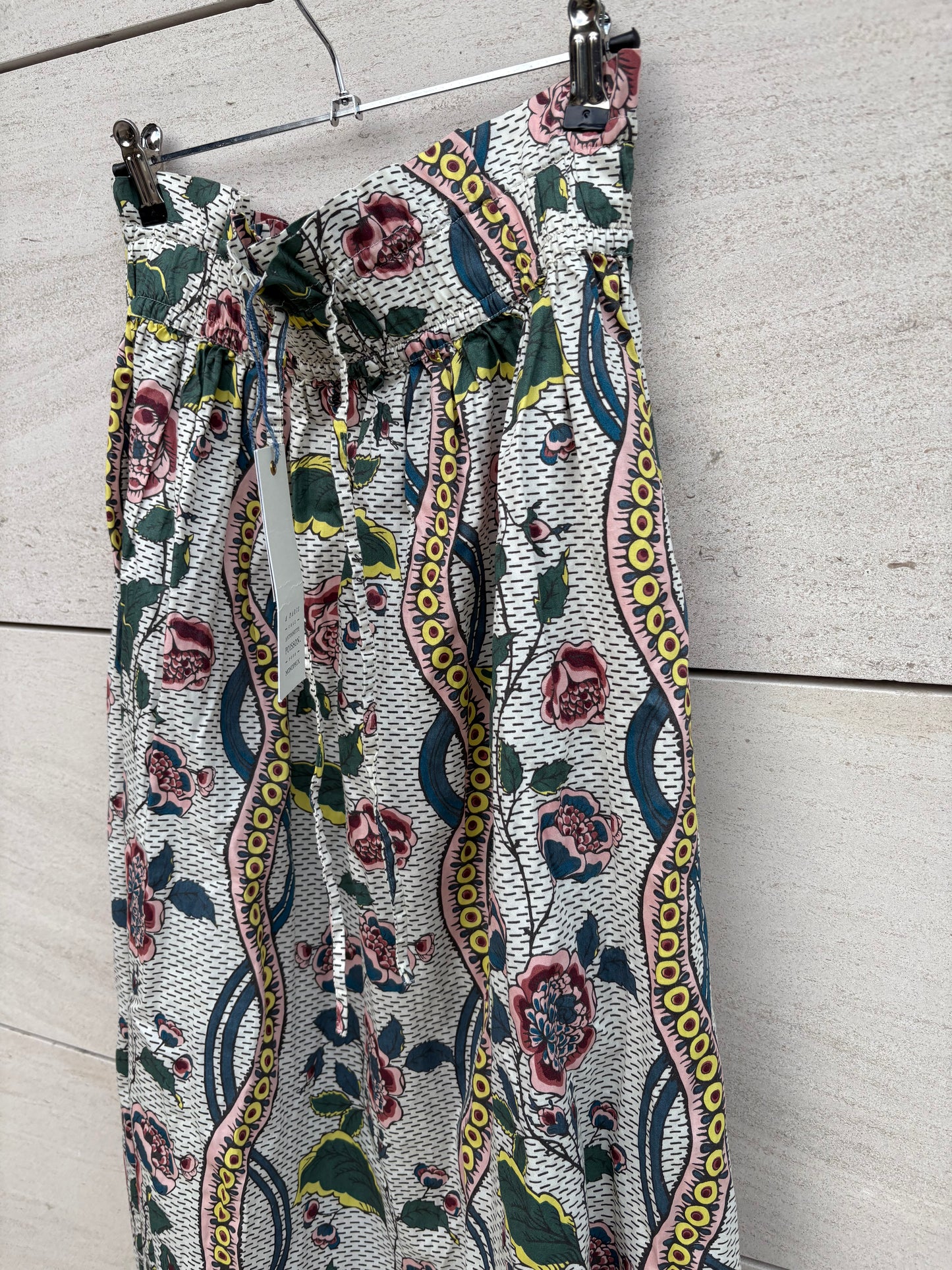 MONOPRIX. Falda midi estampada