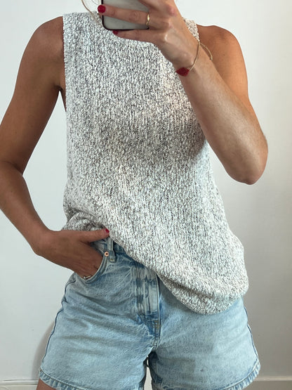 H&amp;M. Heathered knit top Tl