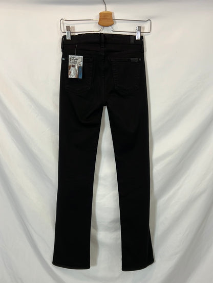 7 FOR ALL MANKIND. Denim negro campana. T 36