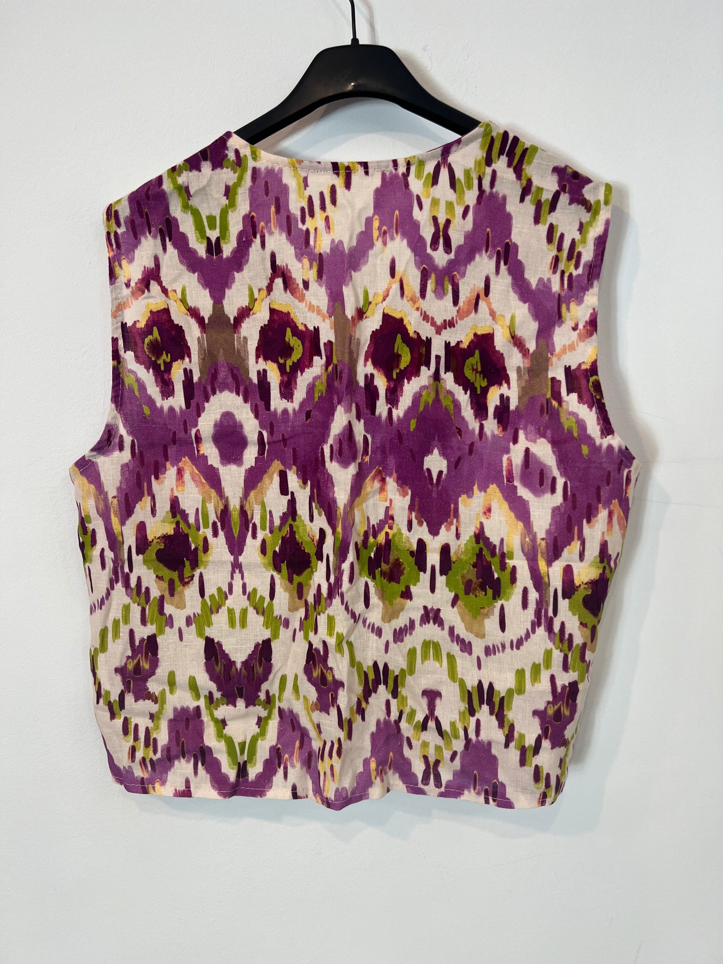 THE CLOSET. Chaleco estampado con lino T.u(s)