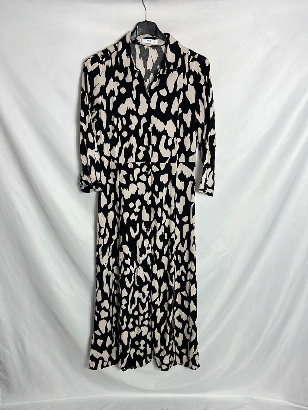 MANGO. Vestido midi aperturas . T S