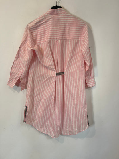 JACOBS&JACOBS. Vestido rayas lino y algodón T.l