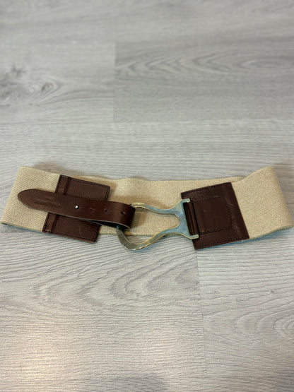 OTRAS. Cinturón semi elástico doble textura