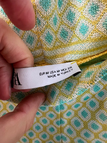 ZARA. Total look estampado detalles hilos T.m/l