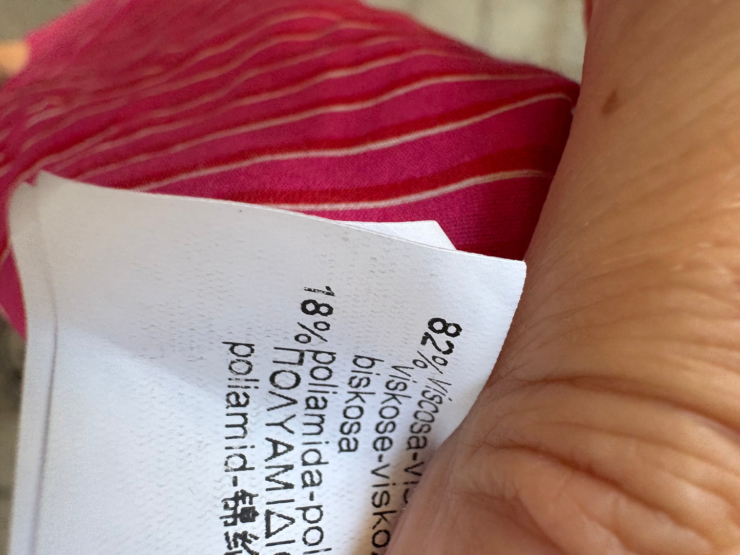 ZARA. Camisa rosa rayas. T S