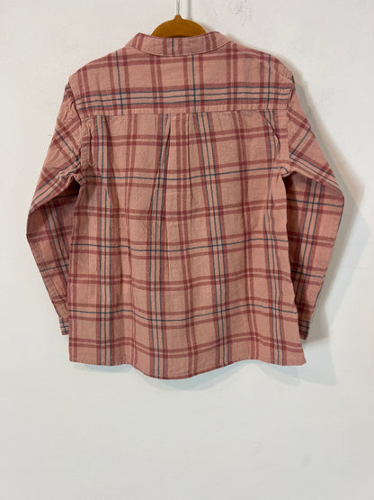 GOCCO. Camisa rosa cuadros T.7-8 años