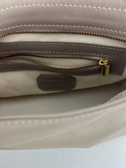 MONPIEL. Bolso piel color topo