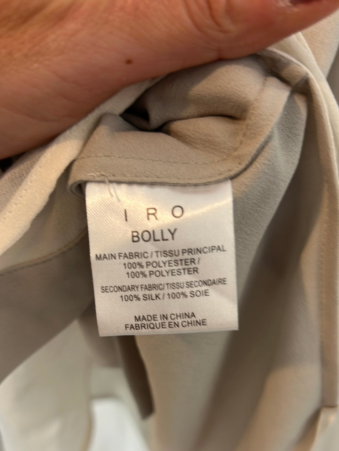 IRO. Double-weave blouse. Size 34