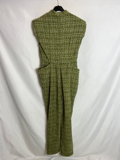 OTRAS. Mono verde jaspeado textura. T M