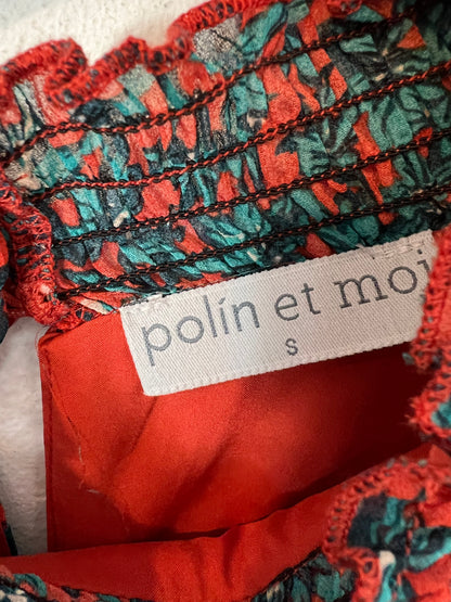 POLIN ET MOI. Ts flower tile blouse 