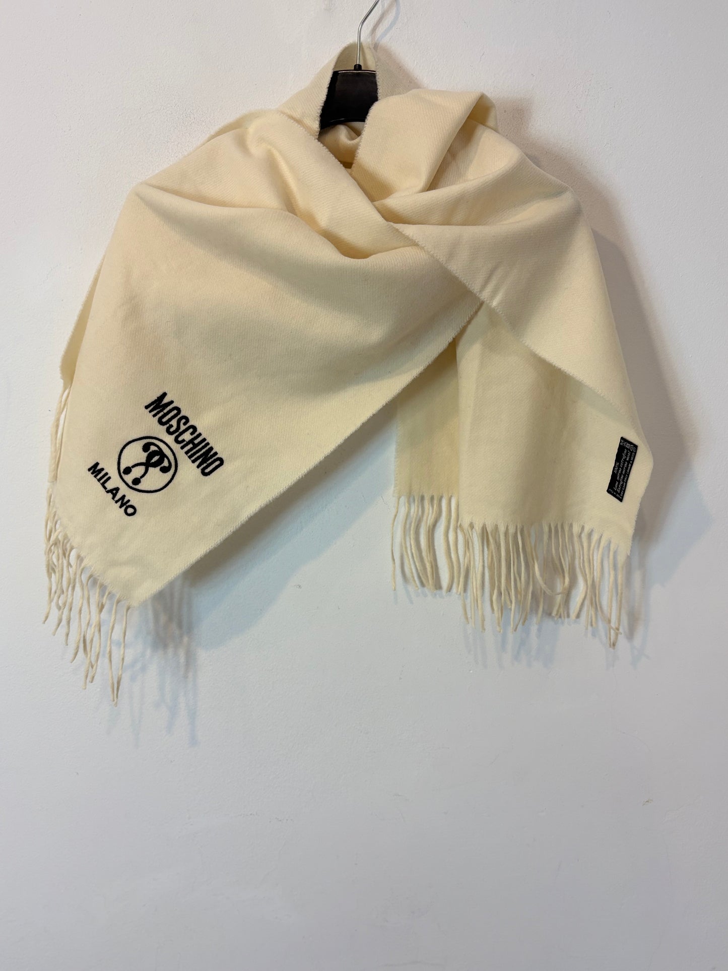 MOSCHINO. Bufanda lana logo