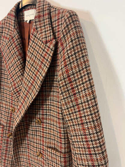 LA PETIT FRANCAISE. Abrigo lana cuadros. T 36