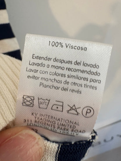 PAISIE. Top hilo rayas asimétrico
