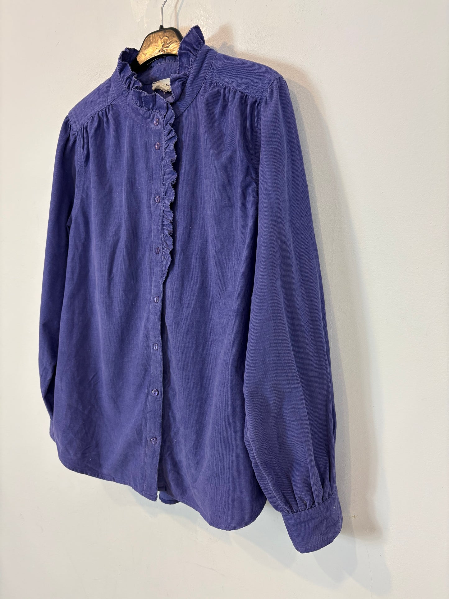 MAISON 123. Blusa morada textura