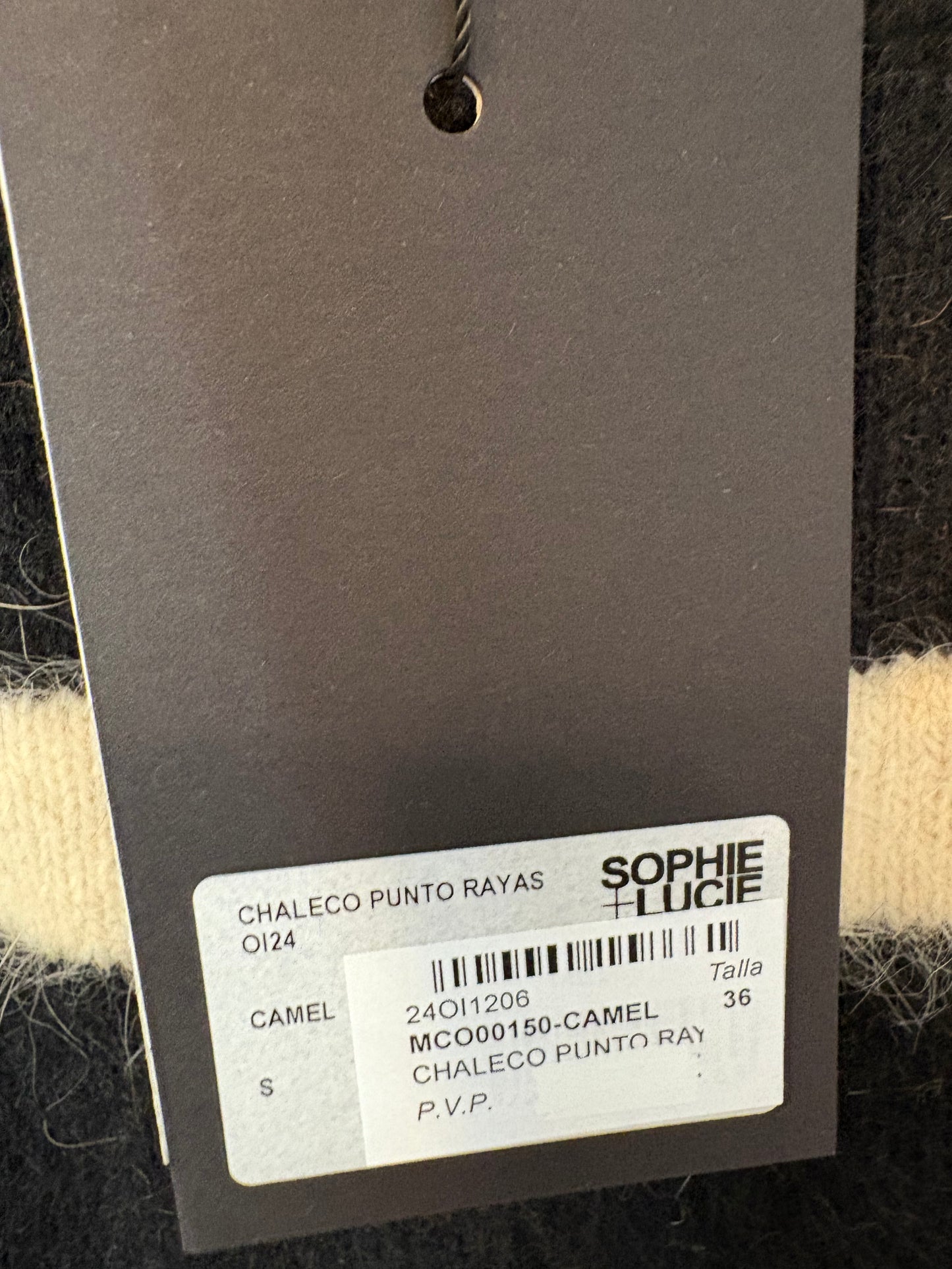 SOPHIE AND LUCIE. Chaleco rayas angora